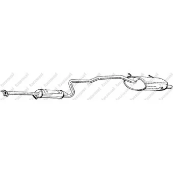 Silencieux arrière BOSAL 292-091