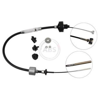 Tirette à câble, commande d'embrayage A.B.S.