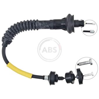 Tirette à câble, commande d'embrayage A.B.S.