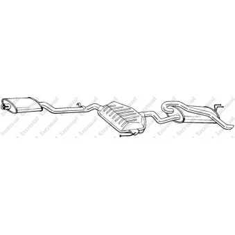 Silencieux arrière BOSAL 292-111