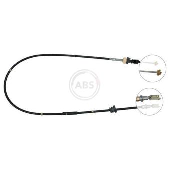 Tirette à câble, commande d'embrayage A.B.S.