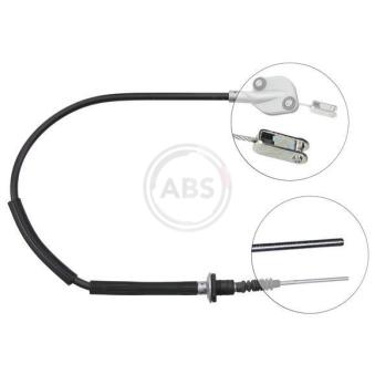 Tirette à câble, commande d'embrayage A.B.S.