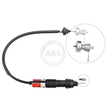 Tirette à câble, commande d'embrayage A.B.S.