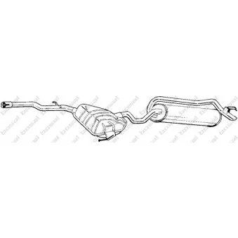 Silencieux arrière BOSAL 292-117