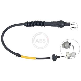 Tirette à câble, commande d'embrayage A.B.S.