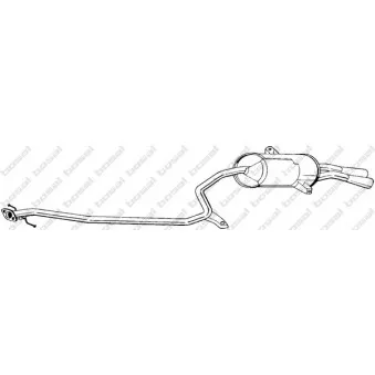 Silencieux arrière BOSAL 292-189