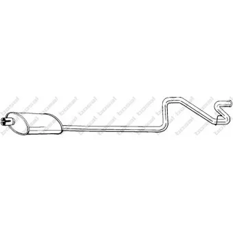Silencieux arrière BOSAL 292-231