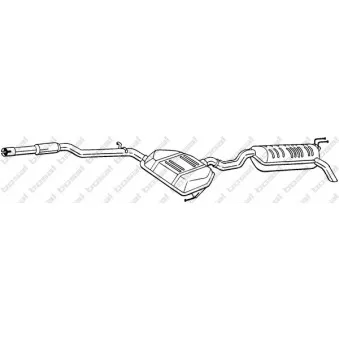Silencieux arrière BOSAL 292-305
