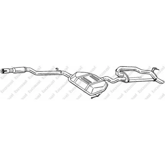 Silencieux arrière BOSAL 292-307