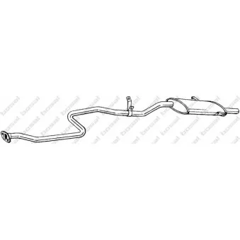 Silencieux arrière BOSAL 292-951