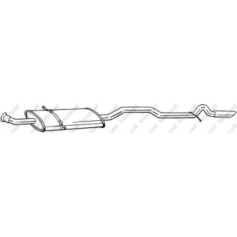 Silencieux arrière BOSAL 293-003