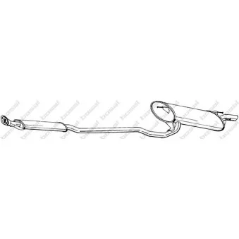 Silencieux arrière BOSAL 293-033
