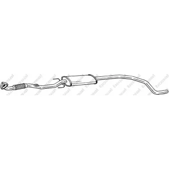 Silencieux central BOSAL 293-305