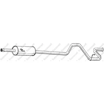 Silencieux arrière BOSAL 296-295