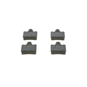 Jeu de 4 plaquettes de frein arrière BOSCH