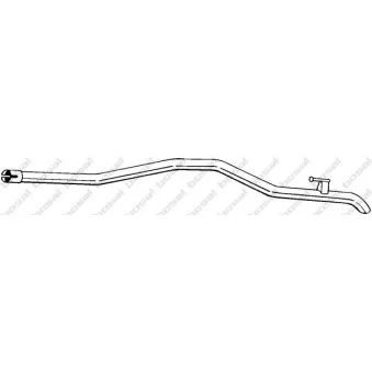 Tuyau d'échappement BOSAL 517-163