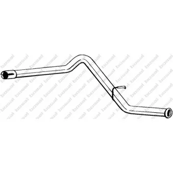 Tuyau d'échappement BOSAL 539-017