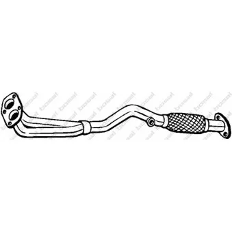 Tuyau d'échappement BOSAL 727-231