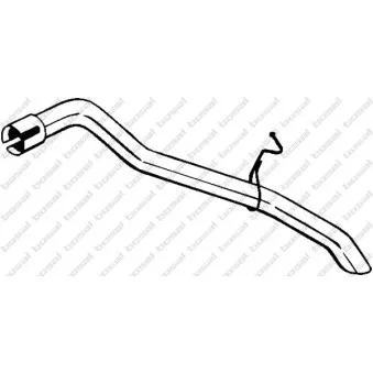 Tuyau d'échappement BOSAL 750-197