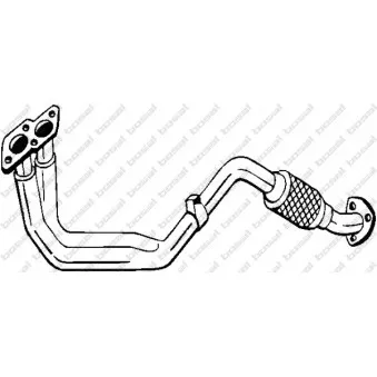 Tuyau d'échappement BOSAL 753-171