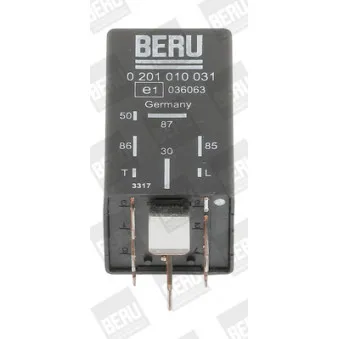 Appareil de commande, temps de préchauffage BERU GR031