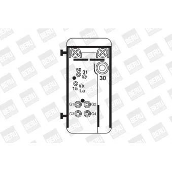 Appareil de commande, temps de préchauffage BERU GR070