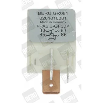 Appareil de commande, temps de préchauffage BERU GR081