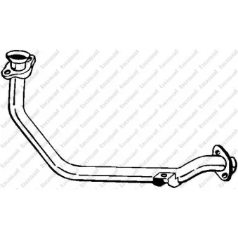 Tuyau d'échappement BOSAL 802-461
