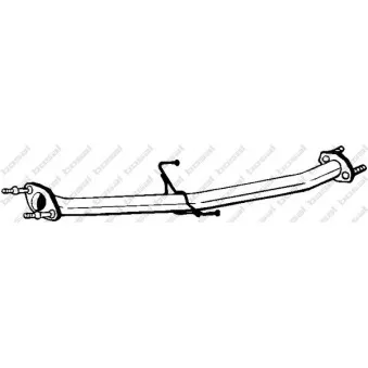 Tuyau d'échappement BOSAL 803-001