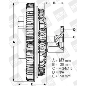 Embrayage, ventilateur de radiateur BERU LK017