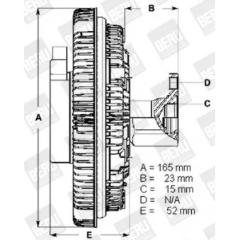 Embrayage, ventilateur de radiateur BERU LK044