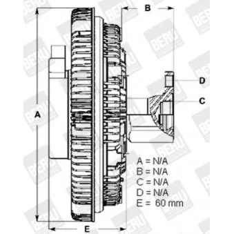 Embrayage, ventilateur de radiateur BERU LK084