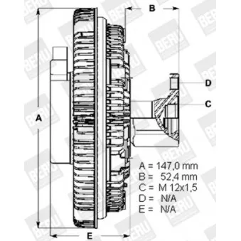 Embrayage, ventilateur de radiateur BERU LK113