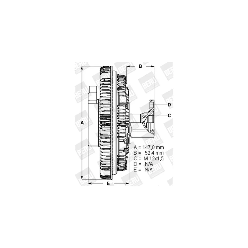 Embrayage, ventilateur de radiateur BERU LK113