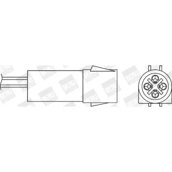 Sonde lambda BERU OZH075