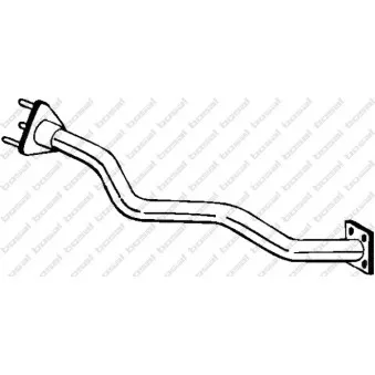 Tuyau d'échappement BOSAL 823-757