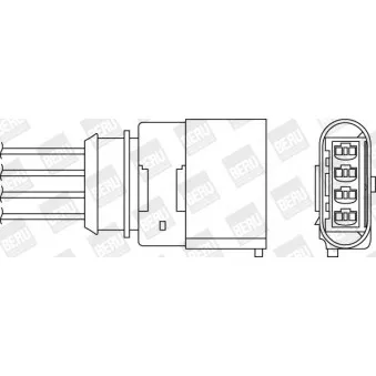 Sonde lambda BERU OZH182