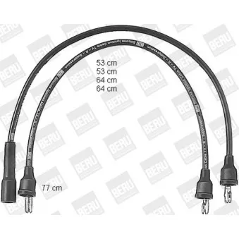 Kit de câbles d'allumage BERU PRO004
