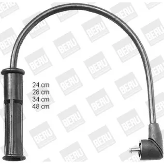 Kit de câbles d'allumage BERU PRO1128