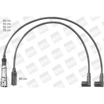 Kit de câbles d'allumage BERU PRO1149