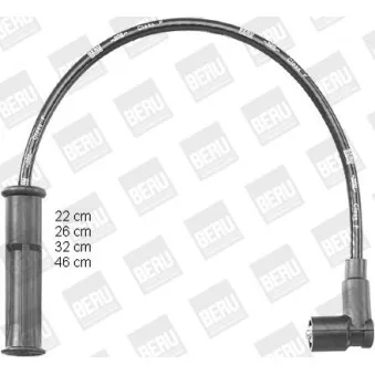 Kit de câbles d'allumage BERU PRO1546