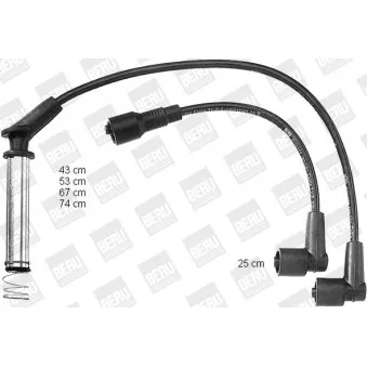 Kit de câbles d'allumage BERU PRO726