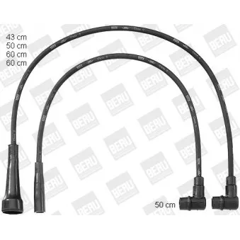 Kit de câbles d'allumage BERU PRO733