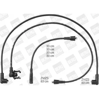 Kit de câbles d'allumage BERU PRO734