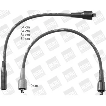 Kit de câbles d'allumage BERU PRO757