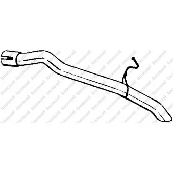 Tuyau d'échappement BOSAL 840-001