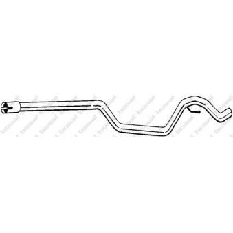 Tuyau d'échappement BOSAL 855-001