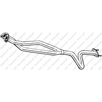 Tuyau d'échappement BOSAL 873-387