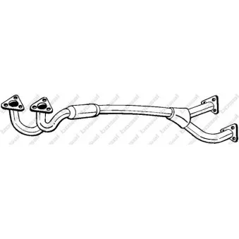 Tuyau d'échappement BOSAL 887-395