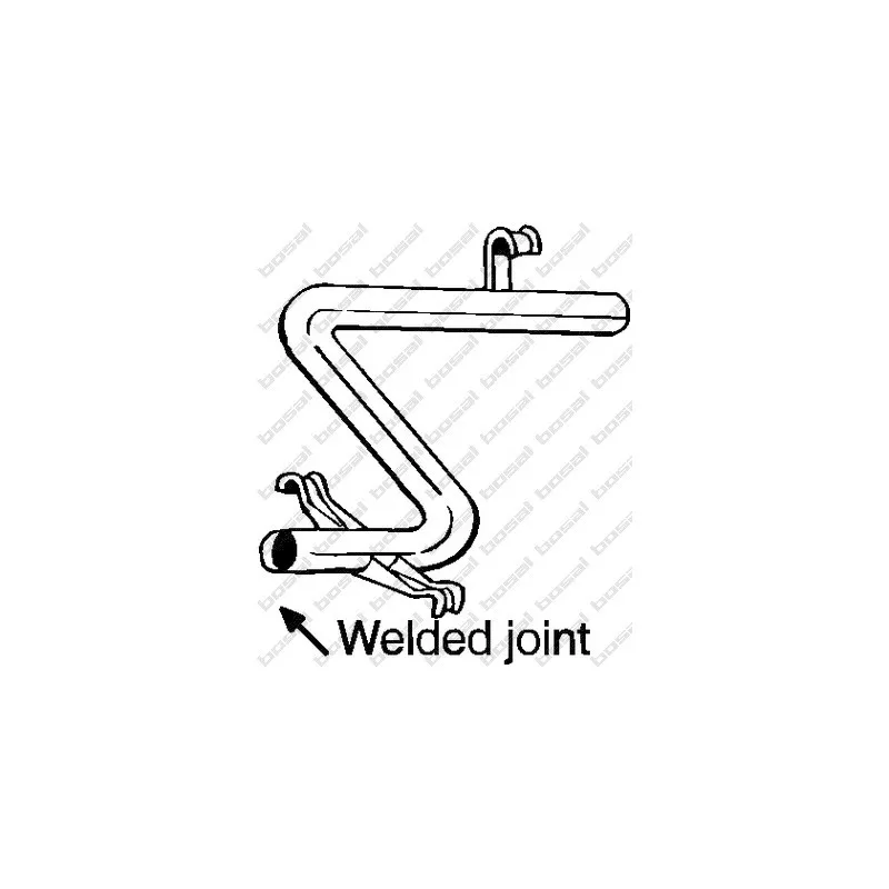 Tube de réparation, catalyseur BOSAL 889-001